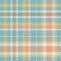Gender neutral seamless plaid vector pattern. Gingham baby color checker background. Woven tweed all over print.