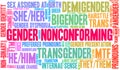 Gender Nonconforming Word Cloud