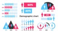 Gender Ratio Demographic Infographic Vector Royalty Free Stock Photo