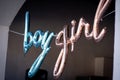 Gender reveal balloon ideas for boys and girls Royalty Free Stock Photo