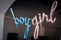 Gender reveal metallic balloon ideas for boys and girls