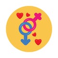 Gender sign vector icon Which Can Easily Modify Or Edit
