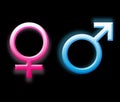 Gender symbols Royalty Free Stock Photo