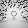 Gender symbols. Royalty Free Stock Photo