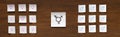 Gender symbols and the equal sign of the concept of equality of the sexes Royalty Free Stock Photo