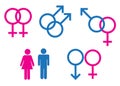 Gender symbols Male and Female