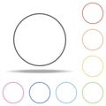 genderless icon. Elements of web in multi colored icons. Simple icon for websites, web design, mobile app, info graphics