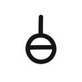 Genderless symbol doodle icon, vector line illustration