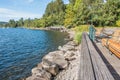 Gene Coulon Park Shoreline Royalty Free Stock Photo