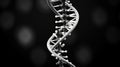 gene dna black and white Royalty Free Stock Photo