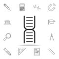 Gene DNA Icon. Detailed set of science and learning outline icons. Premium quality graphic design. One of the collection icons for Royalty Free Stock Photo