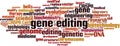 Gene editing word cloud