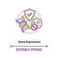 Gene expression concept icon Royalty Free Stock Photo