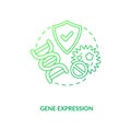 Gene expression dark green concept icon Royalty Free Stock Photo