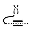 gene genetic engineering glyph icon vector illustration Royalty Free Stock Photo