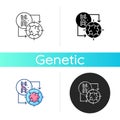 Gene silencing icon Royalty Free Stock Photo