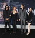 Gene Simmons, Shannon Tweed, Nick Simmons and Sophie Simmons Royalty Free Stock Photo