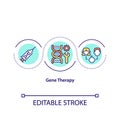 Gene therapy concept icon Royalty Free Stock Photo