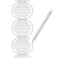Gene therapy dna pencil Royalty Free Stock Photo