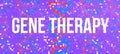 Gene Therapy theme with DNA and abstract lines