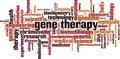 Gene therapy word cloud Royalty Free Stock Photo