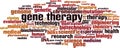 Gene therapy word cloud