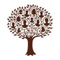 Genealogical family tree Royalty Free Stock Photo