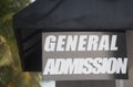 General Admission Royalty Free Stock Photo