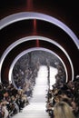 A general atmosphere at the runway during the Christian Dior show