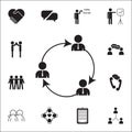 general business contacts icon. Conversation and Friendship icons universal set for web and mobile