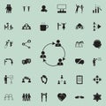 general business contacts icon. Detailed set of Conversation and Friendship icons. Premium quality graphic design sign. One of the