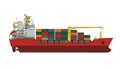 General cargo vessel Royalty Free Stock Photo