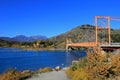 General Carrera Bridge, Carretera Austral, Chile Royalty Free Stock Photo