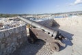 General city view from lookout upper town, Dalt Vila in Ibiza,