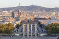 General city view from from national palace museum, Barcelona.