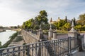 General city view, river Segura and historic buildings,Murcia,Spain.