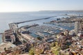 General city view from santa barbara castle.Alicante, Spain. Royalty Free Stock Photo