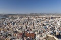 General city view from santa barbara castle.Alicante, Spain. Royalty Free Stock Photo