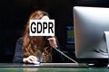 General Data Protection Regulation face woman