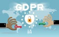 General Data Protection Regulation GDPR concept. Royalty Free Stock Photo