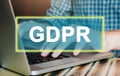 General data protection regulation GDPR concept. Royalty Free Stock Photo