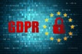 General Data Protection Regulation GDPR European Union EU Security technology background Royalty Free Stock Photo