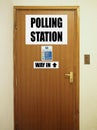 General elections polling station Royalty Free Stock Photo