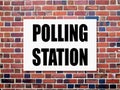 General elections polling station Royalty Free Stock Photo