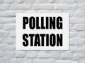 General elections polling station Royalty Free Stock Photo