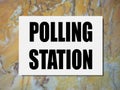 General elections polling station Royalty Free Stock Photo