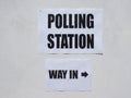 General elections polling station Royalty Free Stock Photo