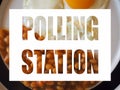 General elections polling station Royalty Free Stock Photo