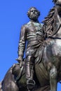 General George Thomas Civil War Statue Thomas Circle Washington DC Royalty Free Stock Photo