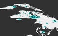 General graphical diagram of world oil reserves. Presented in the form of barrels. One barrel is approximately one percent of the